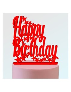 Toppers para tartas: Happy Birthday