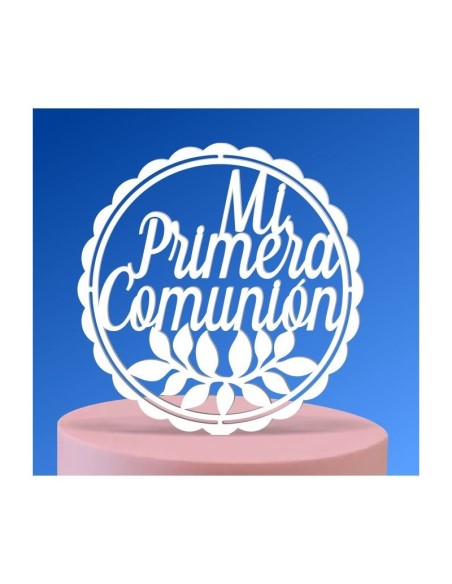 Toppers  Comunión en metacrilato para tartas