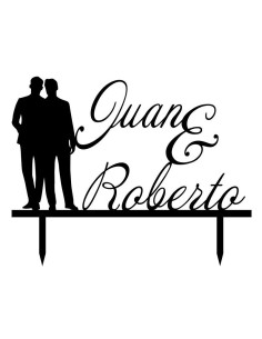 Toppers para tartas boda gay