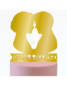 Toppers para tartas pareja de novios 6