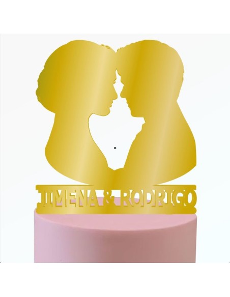 Toppers para tartas pareja de novios 6