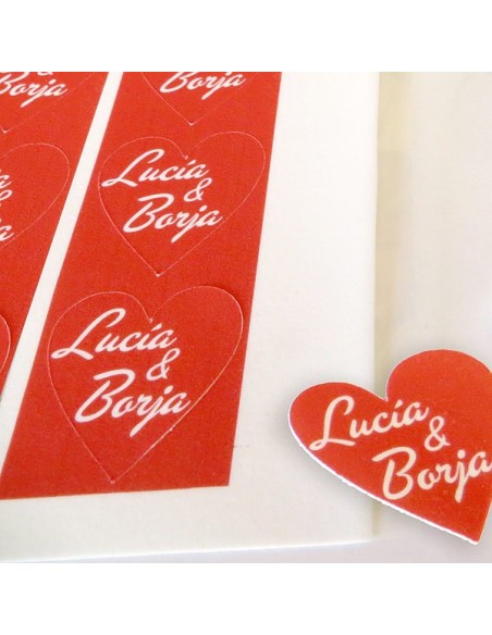 30 corazones papel azúcar de 3,5 cm. Impresos