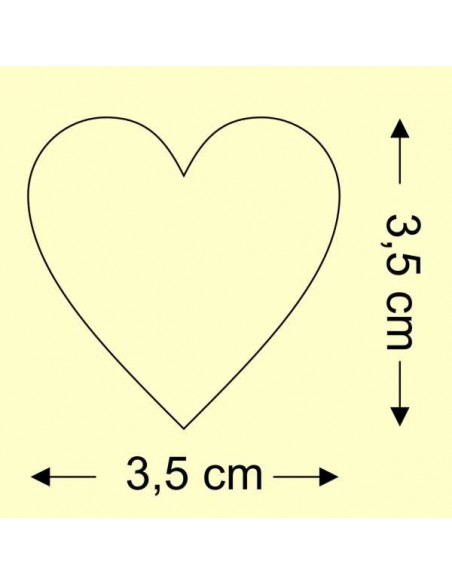30 corazones papel azúcar de 3,5 cm. Impresos
