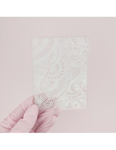 Placa textura mandala