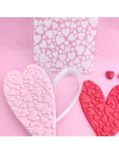 Placa textura corazones 2