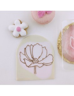 Placa textura flor lineal 2