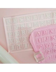 Abecedario modelo cubo placa 2
