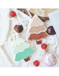 Sello relieve arbol de navidad ondas 2