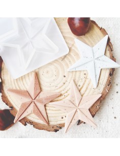 Sello relieve estrella de navidad 2