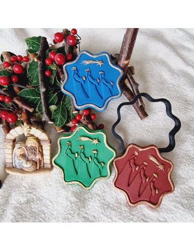 Sello relieve reyes magos