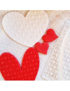 Placa textura corazones horizontales 2