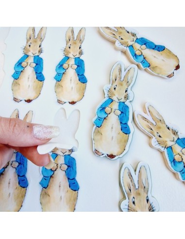 cortador con papel de azucar precortado peter rabbit