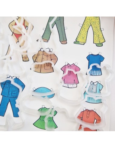 Cortadores para recortable vintage con papel de azucar