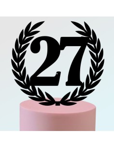 Topper Aniversario Laurel 2
