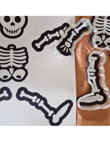cortador esqueleto hallowen