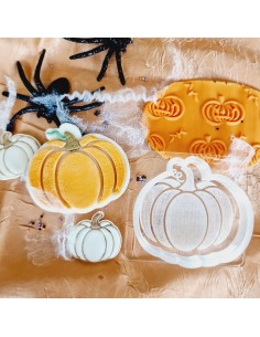 Sello relieve calabaza hallowen