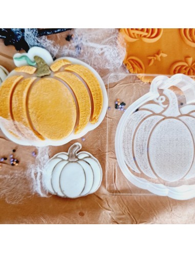 Sello relieve calabaza hallowen