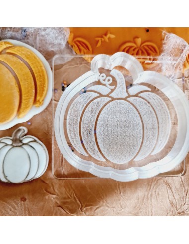 Sello relieve calabaza hallowen