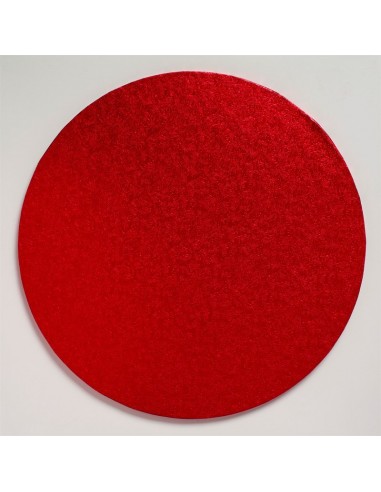 Base redonda roja gruesa 25 cm