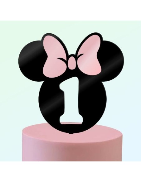 Topper Bicolor Minnie Años con Lazo