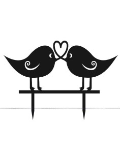 Topper pájaros enamorados