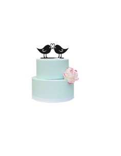 Topper pájaros enamorados 2