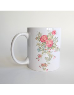 Taza floral personalizable 2