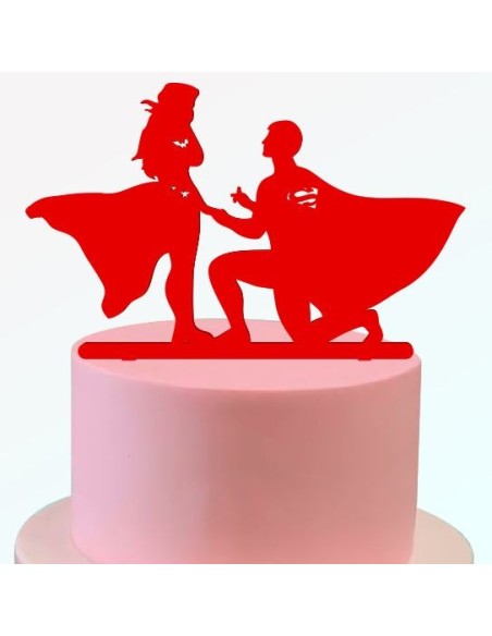 Topper boda superheroes
